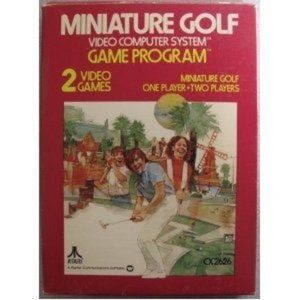 Miniature Golf Atari 2600 Game Vintage 1970's